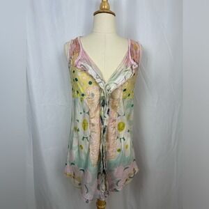 NWT Silk Gregory Parkinson Bohemian Top Sz S